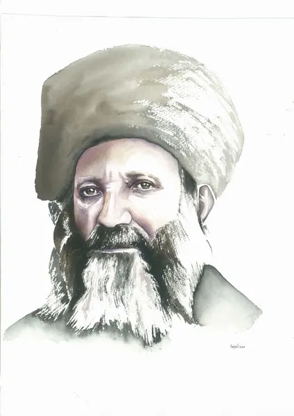 דיוקן הרב אברהם יצחק הכהן קוק.