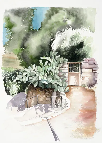שער ברחוב עמק רפאים בירושלים.